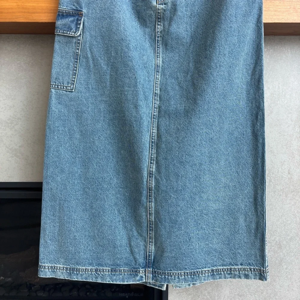 All row Jules Denim Skirt, Size L - Picture 8 of 16
